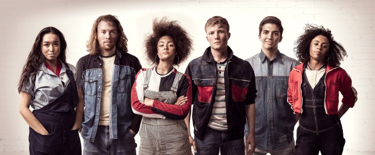 LtoR-Nicola-Espallardo-Huon-Mackley-Izuka-Hoyle-Patrick-Coulter-Luke-Latchman-Kerri-Norville-fron-the-cast-of-WORKING-credit-Darren-Bell